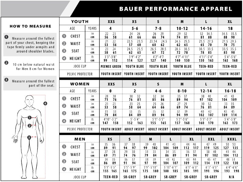 BAUER Core 2.0 Compression Shorts 성인