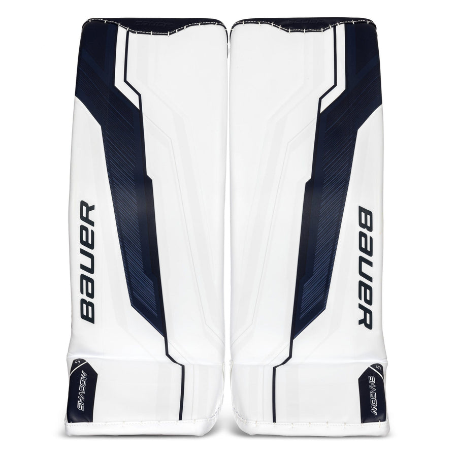 https://www.thehockeyshop.com/cdn/shop/files/bauer-leg-pads-bauer-supreme-shadow-senior-goalie-leg-pads-white-navy-s-31801383092290_900x.jpg?v=1718649295