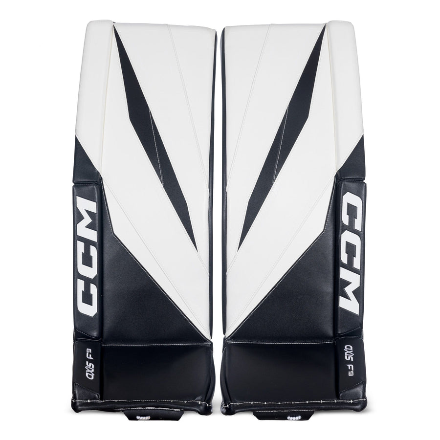 https://www.thehockeyshop.com/cdn/shop/files/ccm-leg-pads-ccm-axis-f9-senior-goalie-leg-pads-sdc-white-white-black-black-32-1-5-31552125304898_900x.jpg?v=1714404407